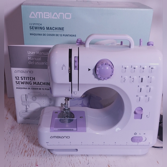 Ambiano 12 Stitch Household Sewing Machine wBox Hobby Craft Beginner Hobby 16472 - Picture 1 of 11